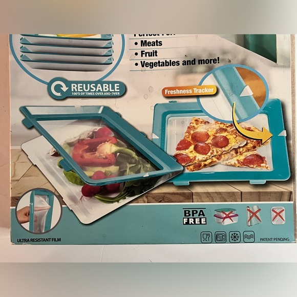 Skinny Stacks Food Storage Trays, Set of 2 - BPA-Free, Space-Saving Design - Picture 9 of 16